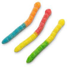 Albanese Neon Sour Worms Large 4" 2.04kg (4.5lb) - candynow.ca
