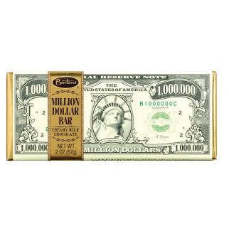 Barton's Million Dollar Milk Chocolate Bar 2oz 12ct - candynow.ca