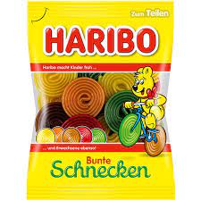 Haribo Colorful Wheels - Bunte Schnecken 160g 18ct (Europe)