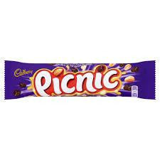 Cadbury Picnic Bar Standard 48g 36ct (UK) - candynow.ca