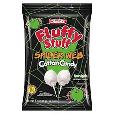Charms Halloween Fluffy Stuff Spider Web 2.1oz 24ct - candynow.ca