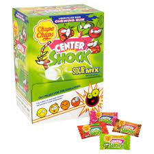 Chupa Chups Center Shock Sour Mixed Flavors 200pcs 800g 1ct (UK)