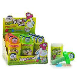 Dip-N-Lik Triple Dip Candy Sour .85oz 12ct - candynow.ca