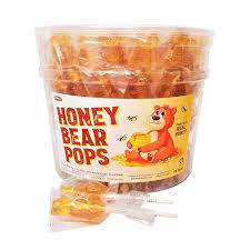 Honey Bear Pops Tub 115ct