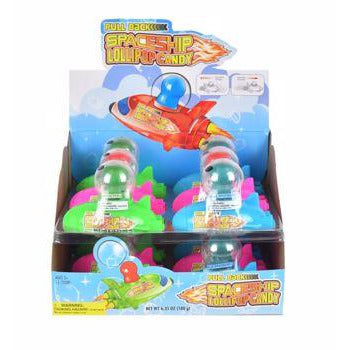 Koko's Pull-Back Spaceship Lolli .53oz 12ct