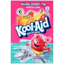 Kool-Aid Unsweetened Sharkleberry Fin .16oz 48ct - candynow.ca