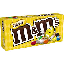 M&M Theater Box Peanut 3.1oz 12ct