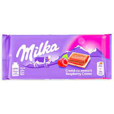 Milka Raspberry Crème 100g 22ct (Europe)