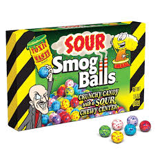 Toxic Waste Sour Smog Balls Theatre Box 3.5oz 12ct - candynow.ca