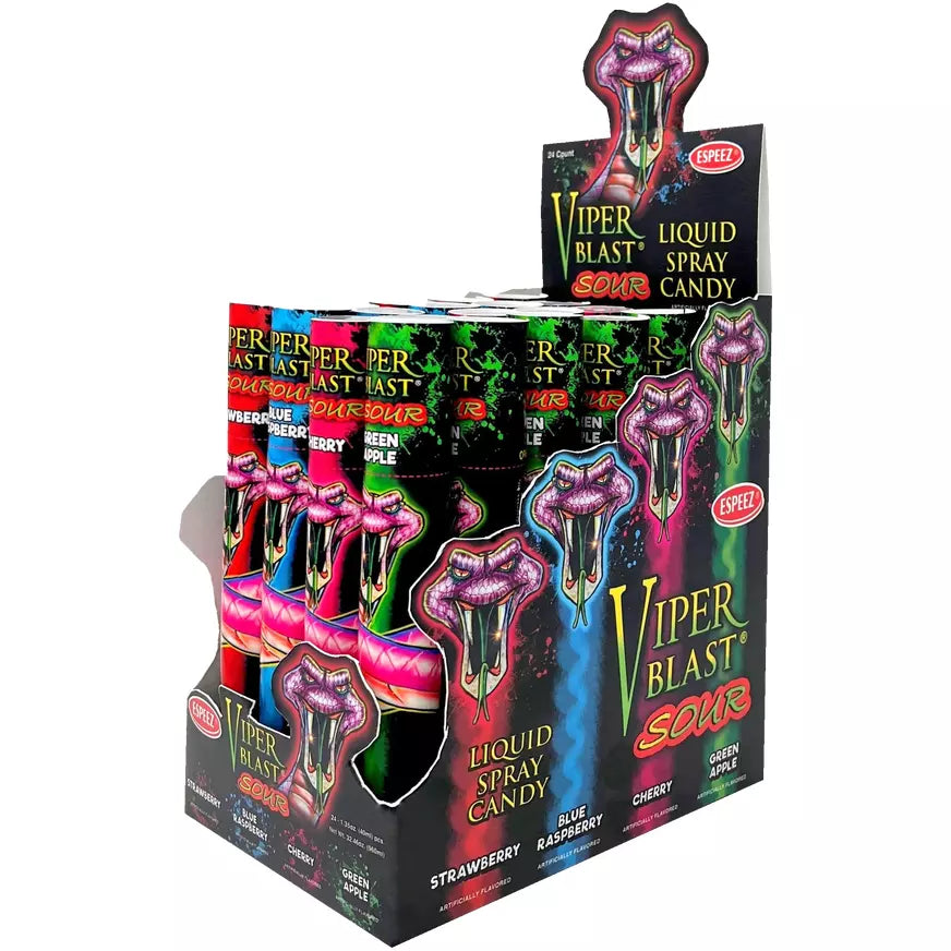 Viper Blast Sour Liquid Candy Spray 24ct