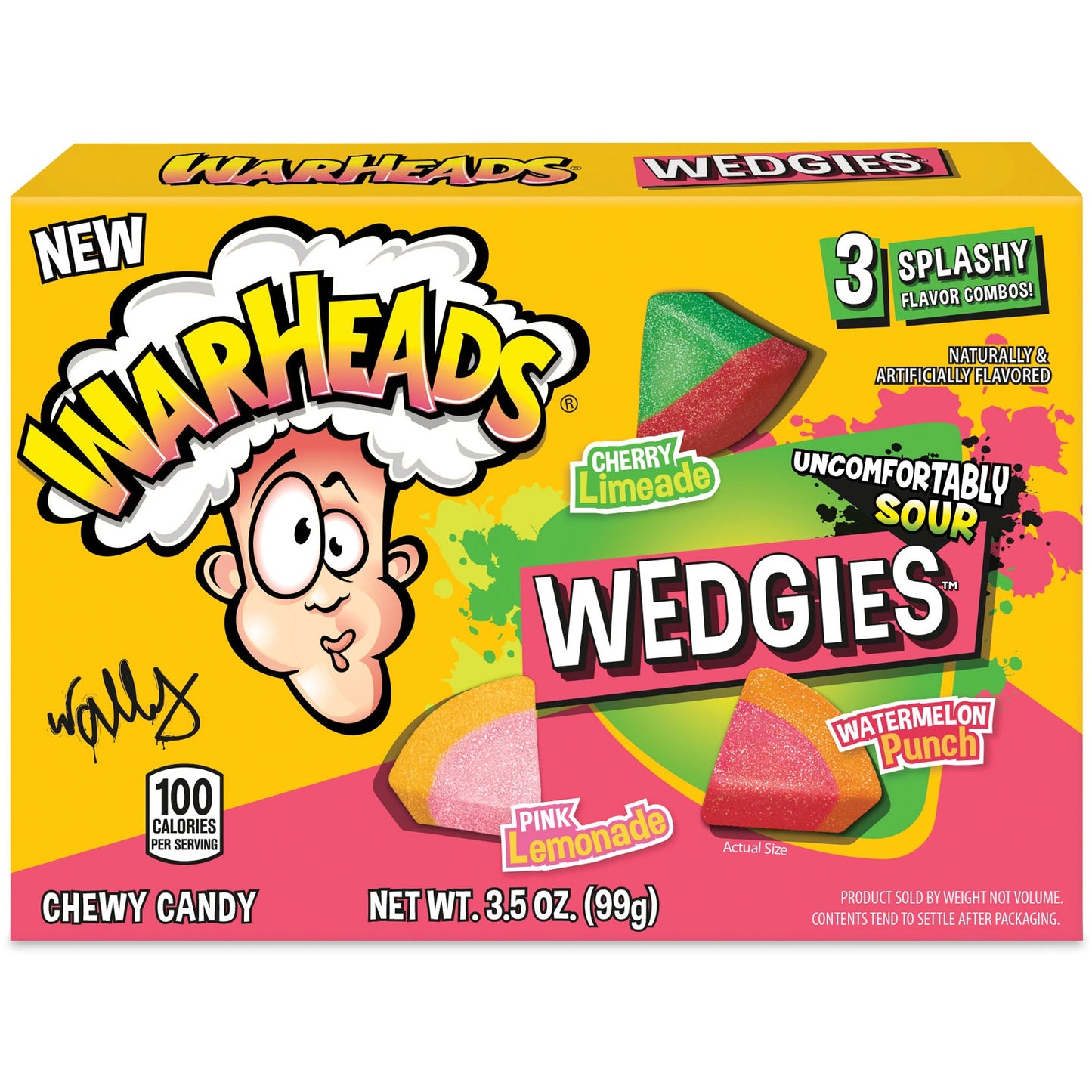 Warheads Theater Box Wedgies 3.5oz 12ct