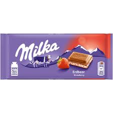 Milka Strawberry 100g 22ct (Europe)
