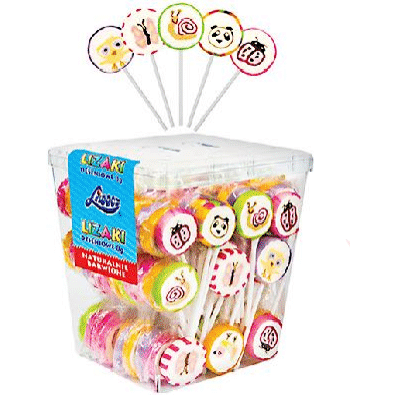 LIWOCZ Lollipops Animal Pattern 8g 125ct (Europe)
