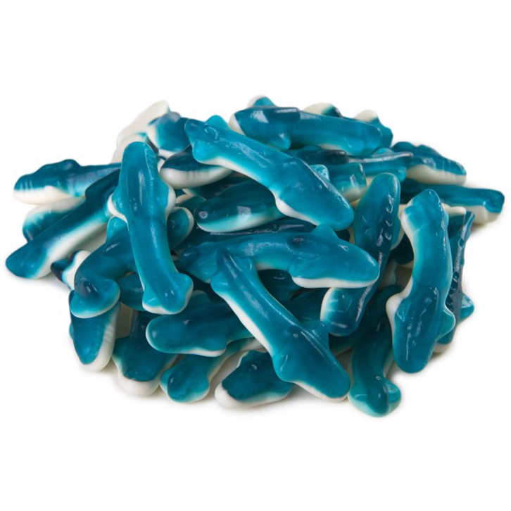 Huer Small Blue Sharks 1kg - candynow.ca
