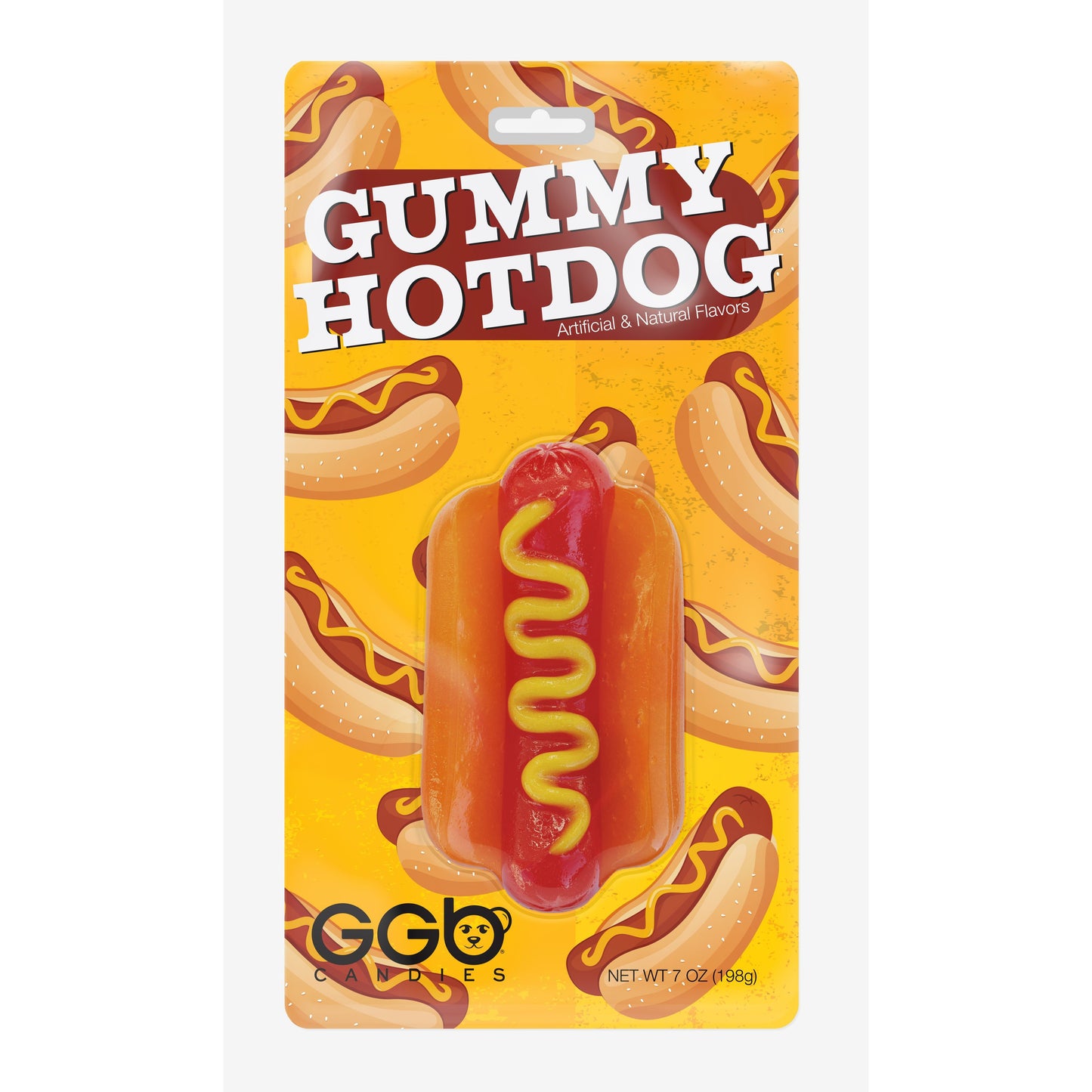 Giant Gummy Hotdog in Blister 7oz (198g) 12ct