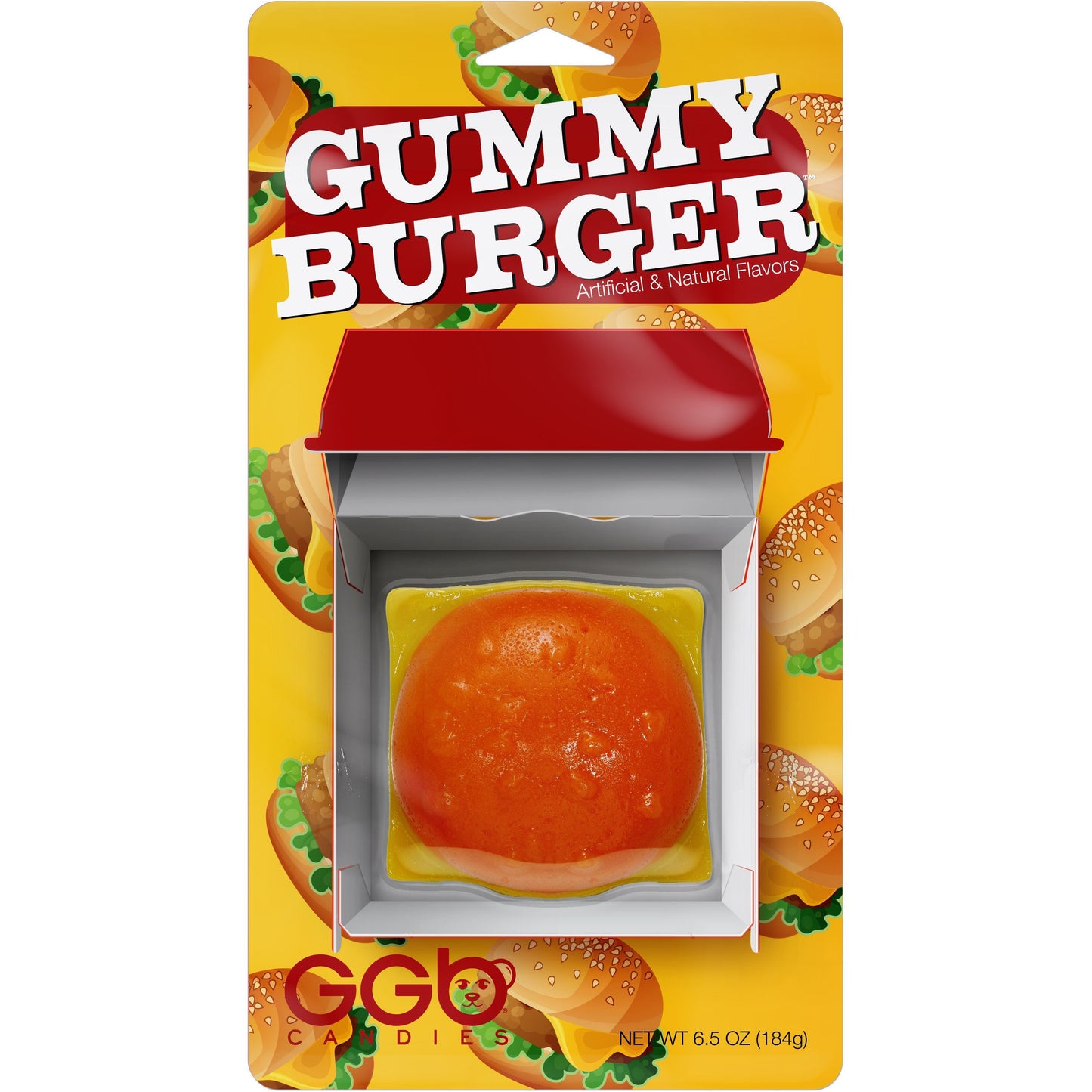 Giant Gummy Burger in Blister 6.5oz (184g) 8ct
