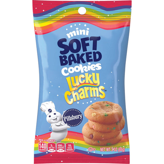 Pillsbury Mini Soft Baked Cookies Lucky Charms 3oz 6ct