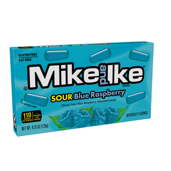 Mike & Ike Theater Box Sour Blue Raspberry 4.25oz 12ct