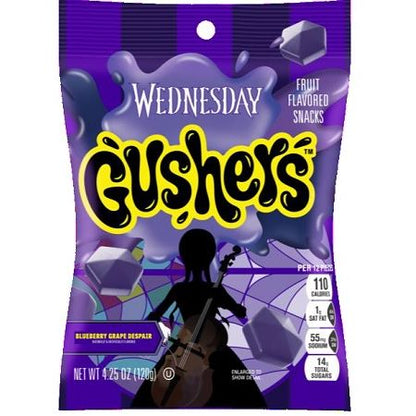 Gushers Peg Bag Display Wednesday Addams Special Edition 4.25oz 8ct