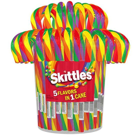 Skittles Candy Cane Tub 60pcs 1oz 1ct