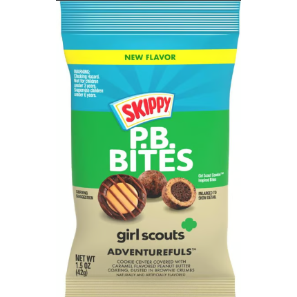 Skippy PB Bites Girl Scouts Advanturfuls 1.5oz 12ct