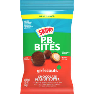 Skippy PB Bites Girl Scouts Chocolate Peanut Butter 1.5oz 12ct