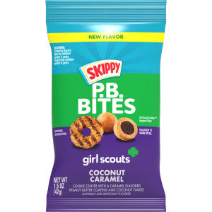 Skippy PB Bites Girl Scouts Coconut Caramel 1.5oz 12ct