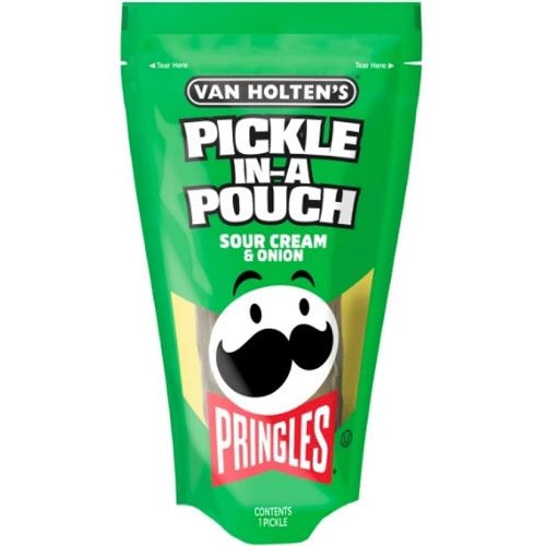 Van Holten's Jumbo Pickle Pringles Sour Cream & Onion 5oz 12ct