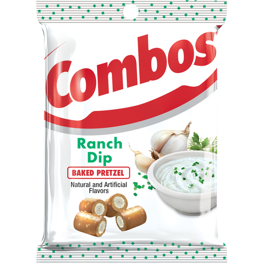 Combos Bag Ranch Dip Pretzel 6.3oz 12ct