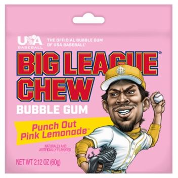 Big League Chew Pink Lemonade  2.12oz 12ct