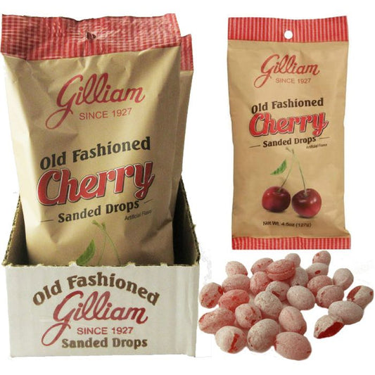 Gilliam Old Fashioned Drops Cherry 4.5oz 12ct
