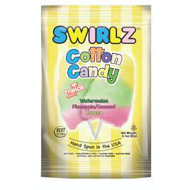 Swirlz Tropical Cotton Candy 3.1oz 12ct
