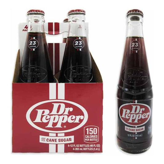 Dr Pepper Nostalgic Glass Bottle 12oz (6x4pk) 24ct (Pallet Shipping Only) (Shipping Extra, Click for Details)