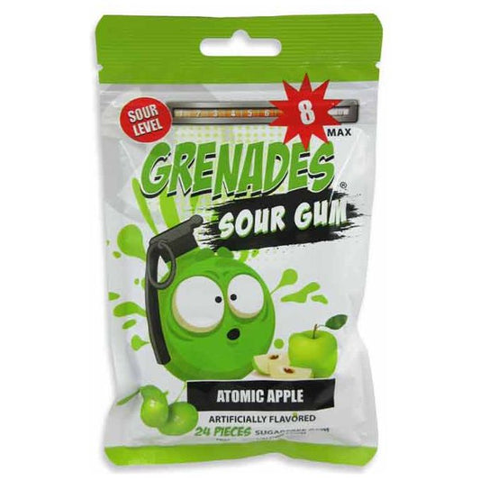 Grenade Sour Gum Atomic Apple 2.4oz 12ct