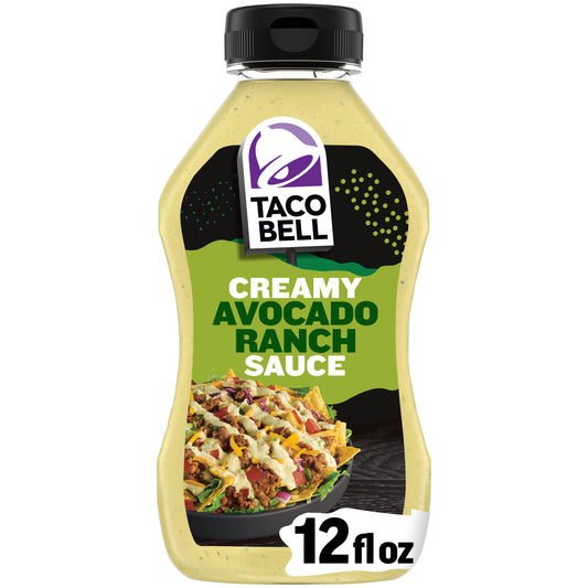 Taco Bell Creamy Avocado Ranch Sauce 12oz 8ct