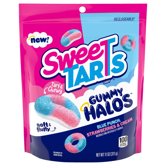 Sweetarts Gummy Halos Stand Up Bag 11oz 8ct