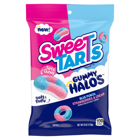 Sweetarts Gummy Halos Peg Bag 6oz 12ct