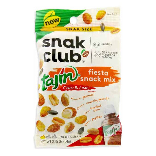 Snak Club Tajin Chili & Lime Fiesta Snack Mix Peg Bag 2.25oz 12ct