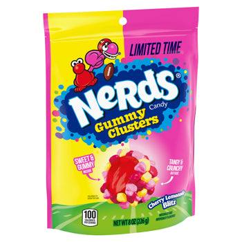 Nerds Gummy Clusters Cherry Lemonade Stand Up Bag 8oz 6ct