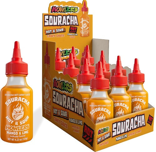 Howlers Souracha Hot & Sour Candy Sauce 4.23oz 12ct