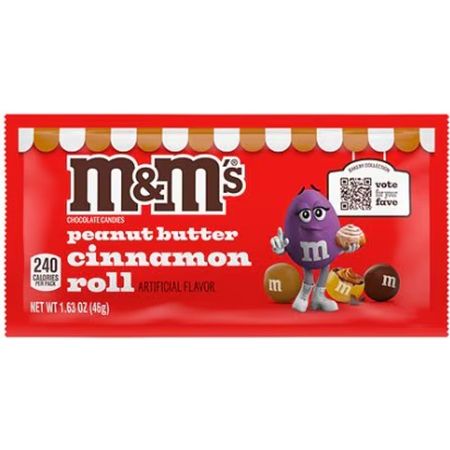 M&M's Bag Cinnamon Roll 1.63oz 24ct
