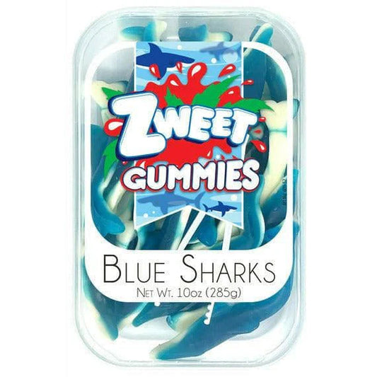 Zweet Gummy Blue Sharks Tray (Halal & Kosher Certified) 10oz - 285g 6ct
