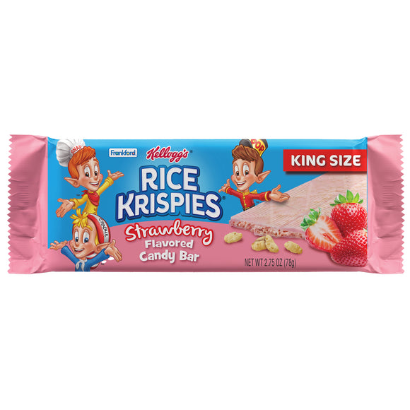 Rice Krispies Strawberry Flavored Candy Bar King Size 2.75oz 18ct