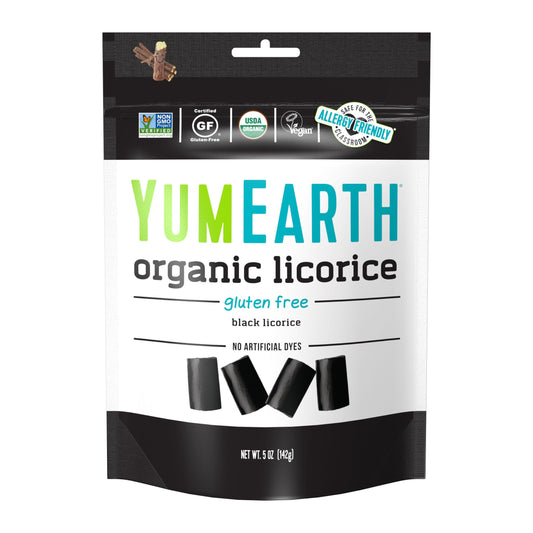 YumEarth Organic Black Licorice 5oz 6ct