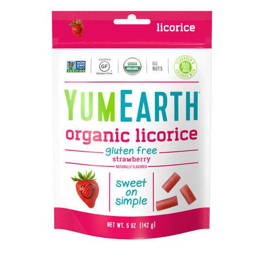 YumEarth Organic Strawberry Licorice 5oz 6ct