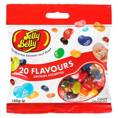 Jelly Belly 20 Assorted Flavors Peg Bag 100g 12ct (CAN)