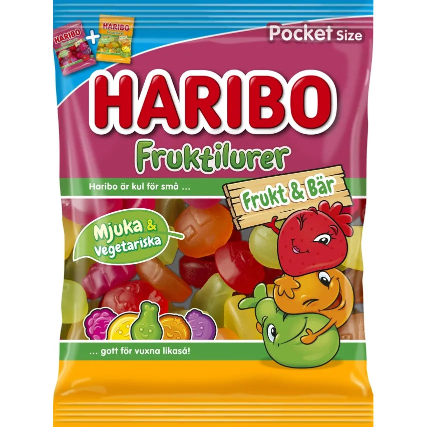 Haribo Fruit and Berries 80g 24ct (Sweden)