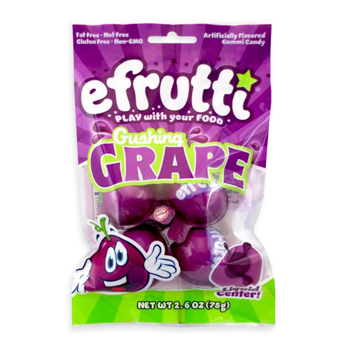 E-Frutti Gashing Grape Gummi Peg Bag 2.6oz 12ct