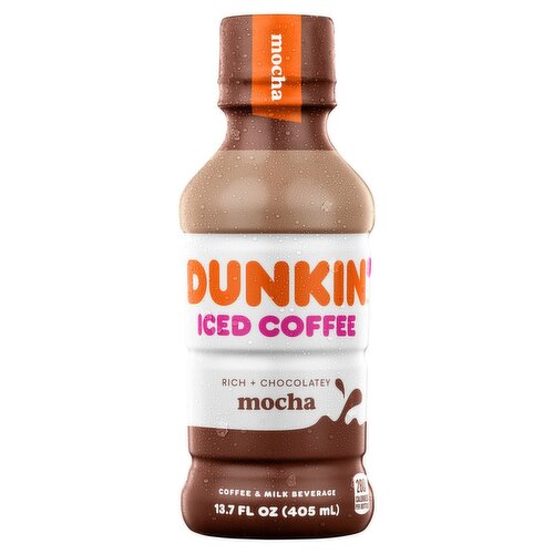 Dunkin' Iced Coffee Mocha 13.7oz 12ct (Shipping Extra, Click for Details)