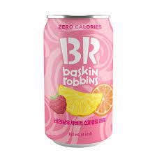 Baskin Robbins Soda - Rainbow Sherbet 330ml 24ct (Korea) (Shipping Extra, Click for Details)